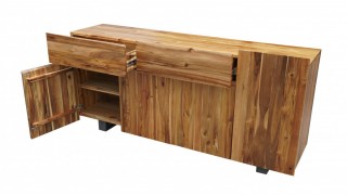 Live Edge Acacia Wood Buffet