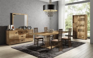 Warm Beige and Brown Buffet for Dining Room