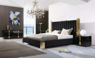 Exquisite Wood Modern Master Bedroom Set