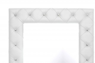 Refined Leather Modern Platform Bed