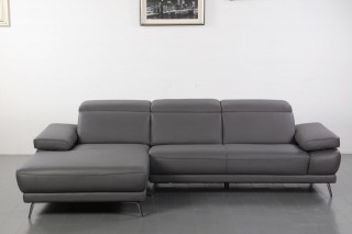 Luxury Sectional Upholstered in Real Leather