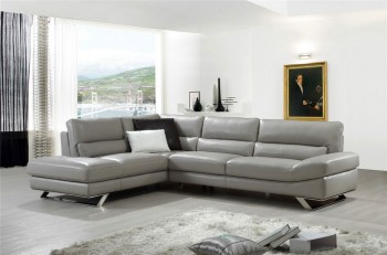 Elegant Covered in All Leather Sectional