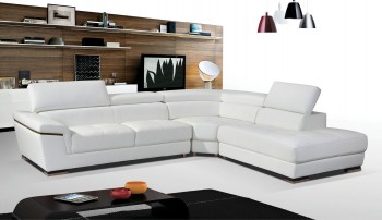 Elite Quality Leather L-shape Sectional