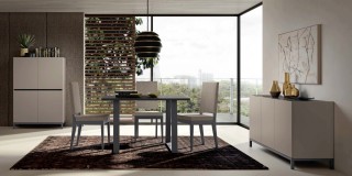 Contemporary Style Leather Dining Room Design