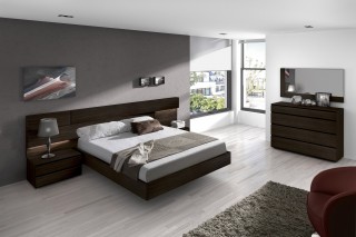 Made in Spain Wood High End Platform Bed with Extra Storage