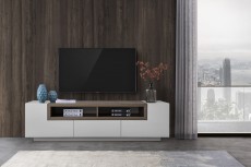 TV Stand in High Gloss with Soft Closing Tracks TV Stand in High Gloss with Soft Closing Tracks