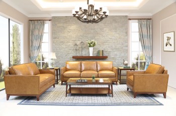 Classic Top Grain Leather Living Room Set Classic Top Grain Leather Living Room Set