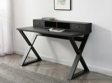 Modern Wenge Office Desk with Two Drawers Modern Wenge Office Desk with Two Drawers