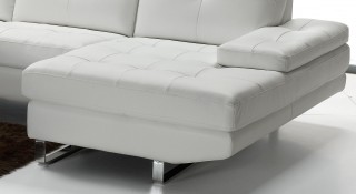 Graceful Full Italian Leather Sectionals