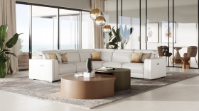 Advanced Adjustable Real Leather Sectional