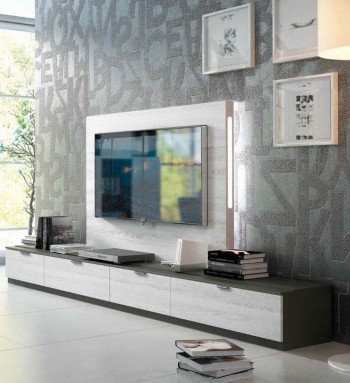 Modern Wall Unit with Light and Entertainment Center Modern Wall Unit with Light and Entertainment Center