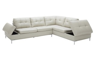 Elite Furniture Italian Leather Upholstery with Pillows