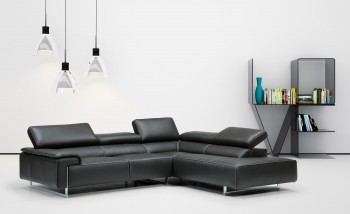 Luxurious Full Leather Sectional with Chaise