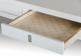 Transitional White Crocodile Office Desk