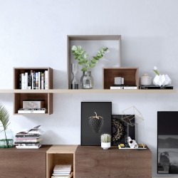 Modern Wall Unit with Contemporary Colors