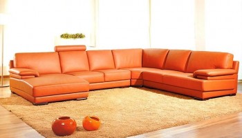Adjustable Advanced Half Sectional Upholstered in Real Leather Adjustable Advanced Half Sectional Upholstered in Real Leather