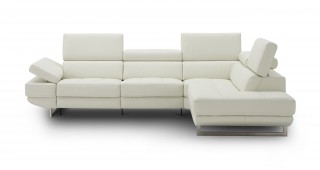 Advanced Adjustable Curved Sectional Sofa in Leather