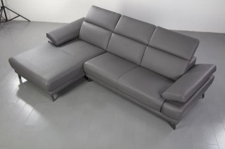 Luxury Sectional Upholstered in Real Leather