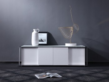 Unique Designed Contemporary White TV Entertainment Unit