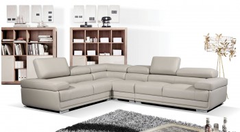 Elegant All Real Leather Sectional