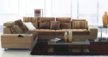 Unique Microfiber Sectional Sofa