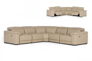 Extravagant Designer Leather Sectional