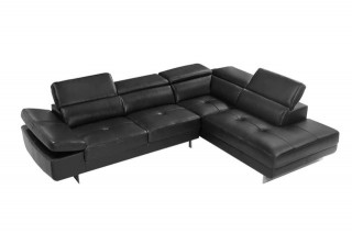 Advanced Adjustable Modern Leather L-shape Sectional