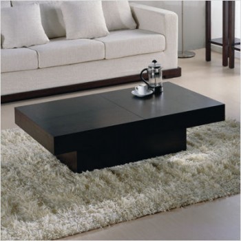 Tahiti Contemporary Rectangular Motion Storage Coffee Table