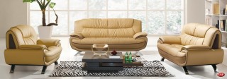 Stylish Living Room Sofa with Decorative Stitching