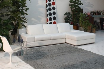 Overnice Italian Top Grain Leather Sectional Sofa