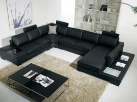 Adjustable Advanced Covered in Bonded Leather Sectional