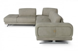 Leather Sectional Sofa Made in Italy