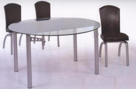 12 mm Tempered Round Glass Expandable Table