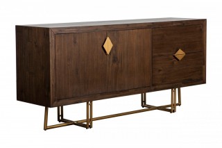 Mid-century Acacia Buffet for Dining Room