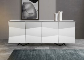 Modern White High Gloss Dining Buffet