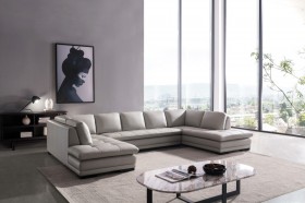 Elite Sectional Upholstered in Real Leather