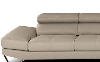 Sophisticated All Italian Leather Sectional Sofa