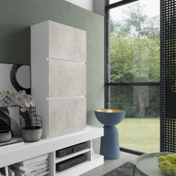 Luxury Matte White Wall Unit