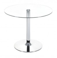 Galaxy Table with Chrome Steel Column