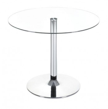 Galaxy Table with Chrome Steel Column