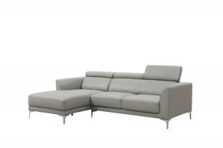 Exclusive Curved Sectional Sofa in Leather