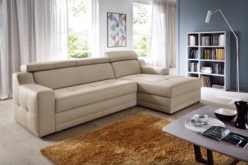 Contemporary Tufted Furniture Italian Leather Upholstery