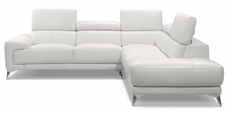 Advanced Adjustable Modern Leather L-shape Sectional