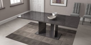 Grey Finished Dining Table Imported and Made in Italy