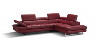 Advanced Adjustable Tufted Modern Leather L-shape Sectional