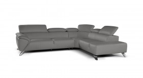 Advanced Adjustable Leather Sectional with Chaise