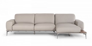 Unique Quality Leather L-shape Sectional