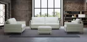 Tonga Contemporary Italian Full Leather Sofa Set