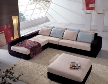 Stylish Quality Microfiber L-shape Sectional