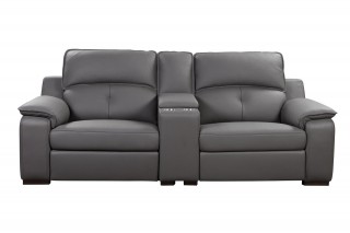 Elite Italian Top Grain Leather Sectional Sofa